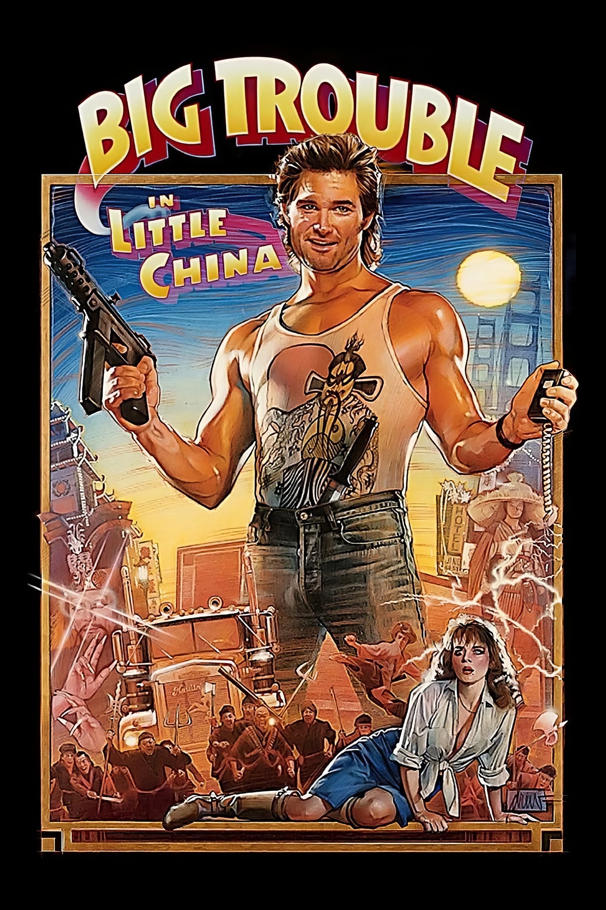 Big Trouble in Little China (1986) Film/Movie Premium Waterproof & Tear Resistant Posters