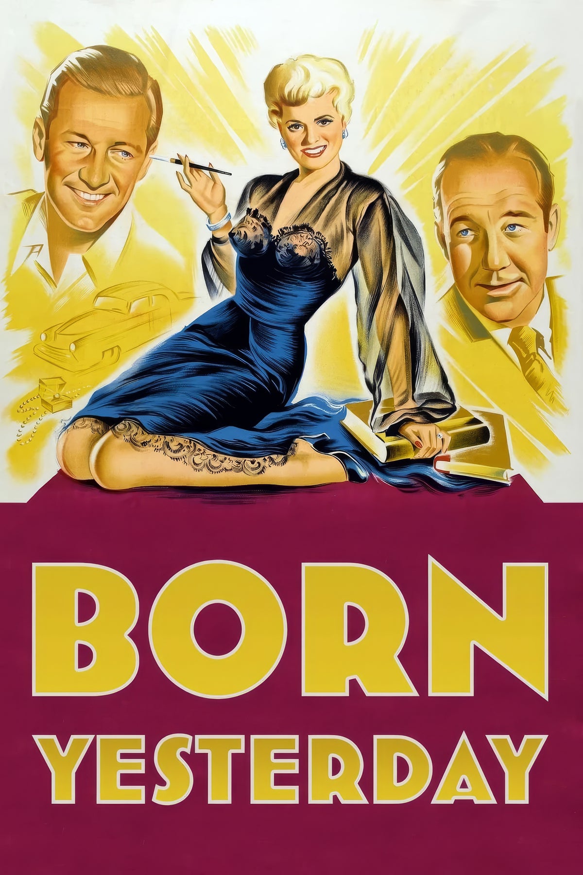 Born Yesterday (1950) Film/Movie Premium Waterproof & Tear Resistant Posters
