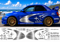 Subaru WRC Rally Kit 3 With Sponsors for Subaru Impreza Brushed Vinyl Only