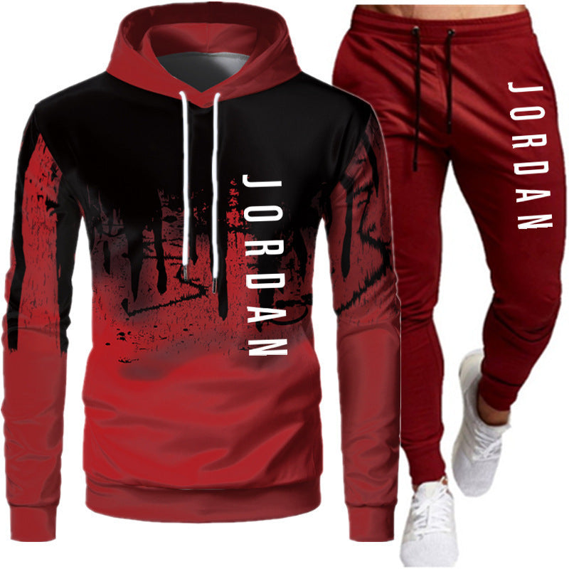 Men's 2-Piece Lightweight Hooded Sweatshirt and Jogger Set