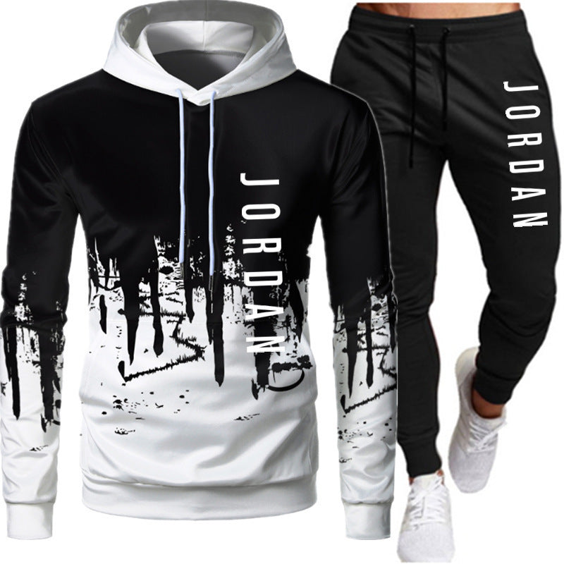 Men's 2-Piece Lightweight Hooded Sweatshirt and Jogger Set