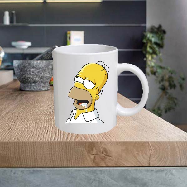 CARTOON10 Homer Simpson Cartoon 11oz Ceramic printed mug funny cup gift tea coffee costa