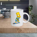 CARTOON07 Bart Simpson Cartoon 11oz Ceramic printed mug funny cup gift tea coffee costa