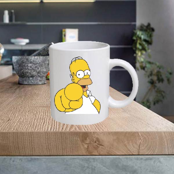 CARTOON09 Homer Simpson Cartoon 11oz Ceramic printed mug funny cup gift tea coffee costa