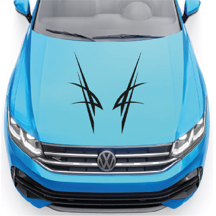 CBG14 Bonnet Stripe 1 x 800mm x 923mm Will Fit Any Car Universal Gloss & Matt Vinyl Only