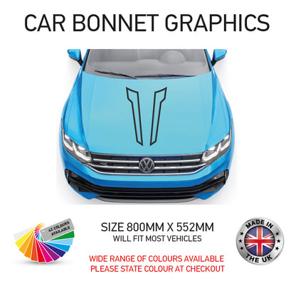 CBG07 Car Bonnet Stripes Will Fit Any Car Universal