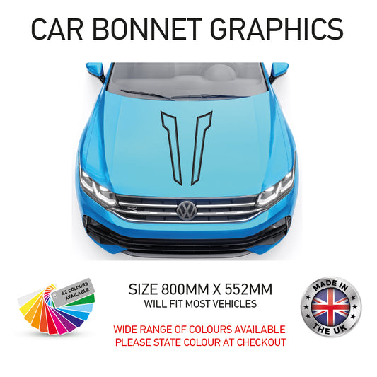 CBG07 Car Bonnet Stripes Will Fit Any Car Universal
