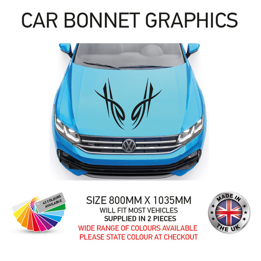 CBG09 Car Bonnet Stripes Will Fit Any Car Universal