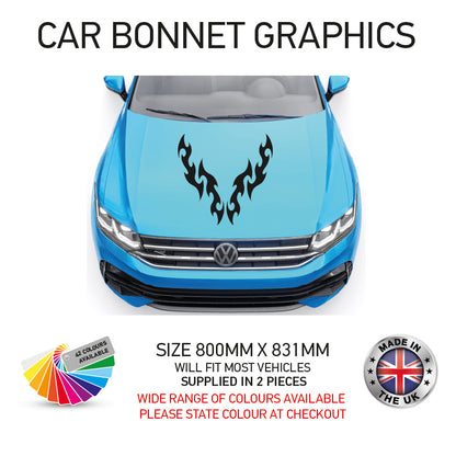 CBG01-15 Car Bonnet Stripes Will Fit Any Car Universal