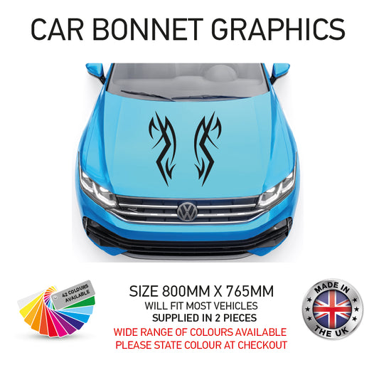 CBG11 Car Bonnet Stripes Will Fit Any Car Universal
