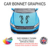 CBG01-15 Car Bonnet Stripes Will Fit Any Car Universal