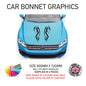CBG01-15 Car Bonnet Stripes Will Fit Any Car Universal