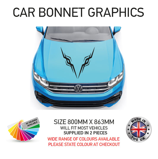 CBG12 Car Bonnet Stripes Will Fit Any Car Universal