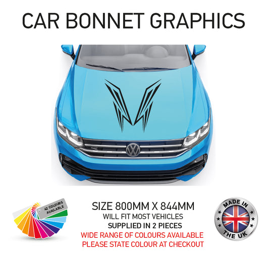 CBG13 Car Bonnet Stripes Will Fit Any Car Universal