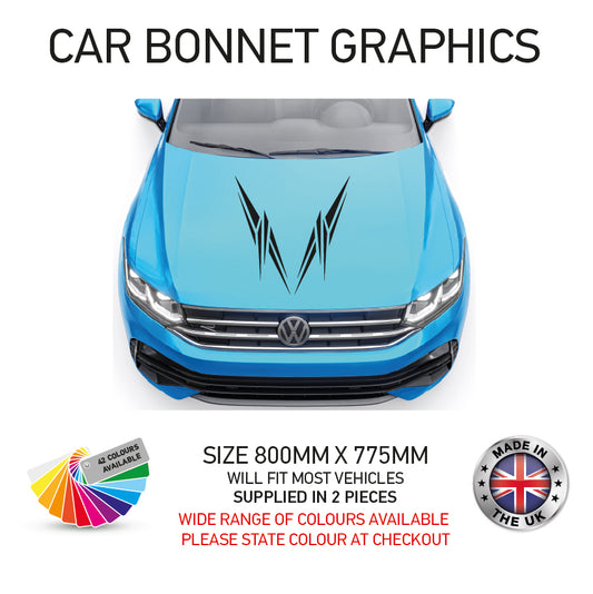 CBG15 Car Bonnet Stripes Will Fit Any Car Universal