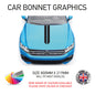 CBG01-15 Car Bonnet Stripes Will Fit Any Car Universal