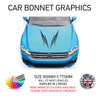 CBG01-15 Car Bonnet Stripes Will Fit Any Car Universal