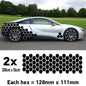 CCK1M Car Solid Medium Hexagon Camouflage Side Kit Honeycomb Stickers Graphics