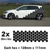 CCK1M Car Solid Medium Hexagon Camouflage Side Kit Honeycomb Stickers Graphics