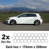 CCK4L Car Outline Large Hexagon Camouflage Side Kit Honeycomb Stickers Graphics