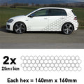 CCK4M Car Camouflage Kit Outline Hexagon Honeycomb Side Stickers Decals Graphics Vinyl