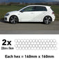 CCK4M Car Camouflage Kit Outline Hexagon Honeycomb Side Stickers Decals Graphics Vinyl