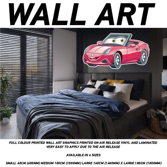 3D Kids Carz 10 Sticker Wallpaper Mural Poster Transport Bedroom Wall CCW10