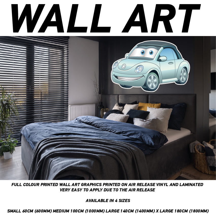 CCW01-25 3D Carz Kids Bedroom Wall Sticker Wallpaper Mural Poster Transport Bedroom Wall