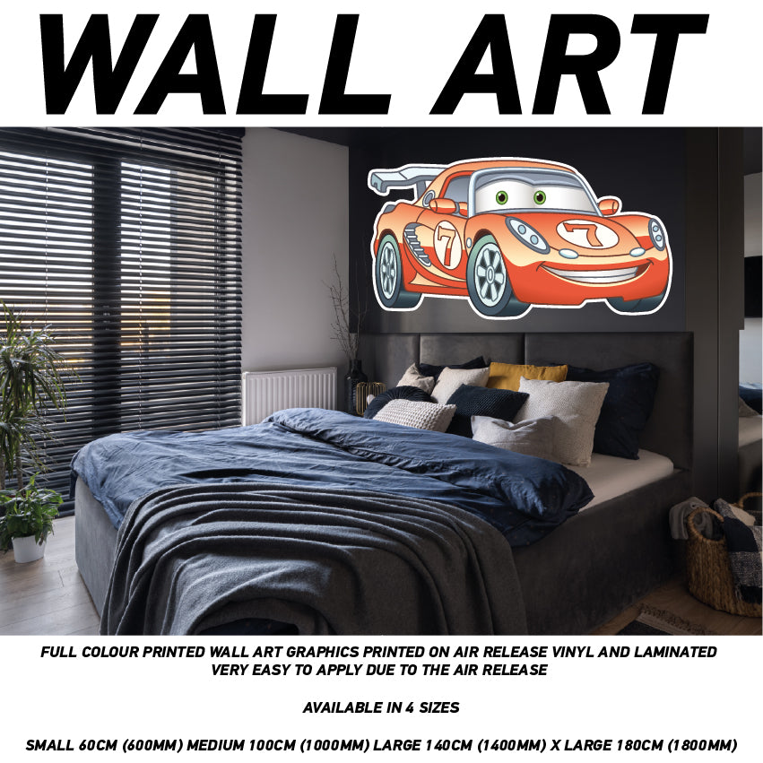 CCW01-25 3D Carz Kids Bedroom Wall Sticker Wallpaper Mural Poster Transport Bedroom Wall