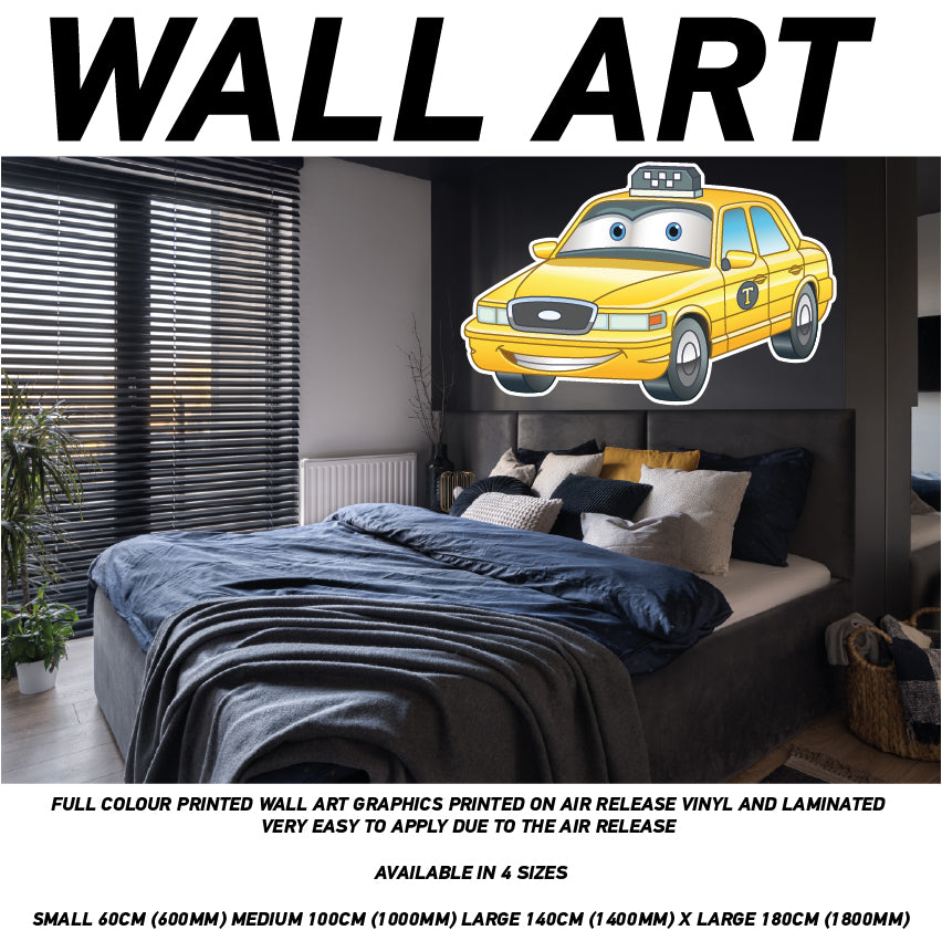 CCW01-30 Kids Cartoon Car Mural Sticker Poster Various Designs Available