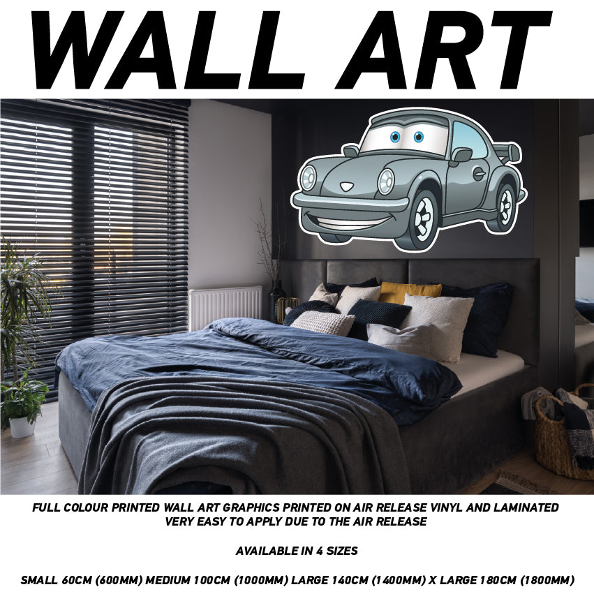 CCW01-30 Kids Cartoon Car Mural Sticker Poster Various Designs Available