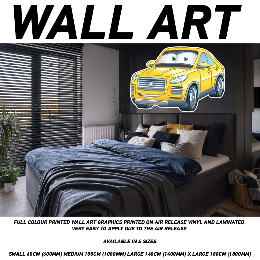 3D Kids Carz 26 Sticker Wallpaper Mural Poster Transport Bedroom Wall CCW26