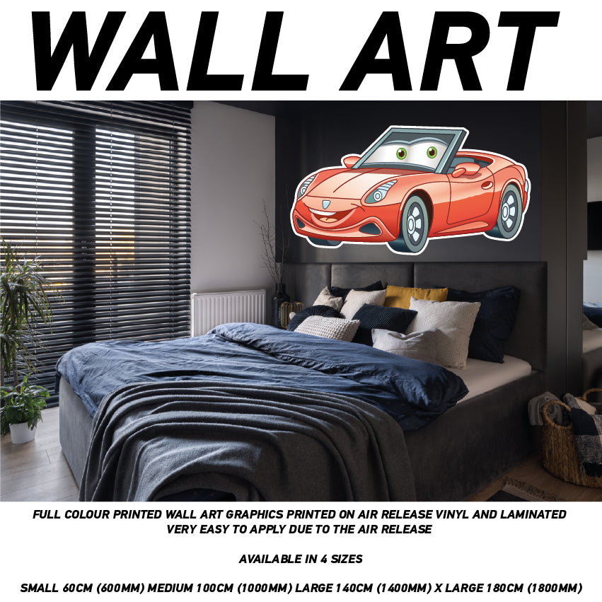 3D Kids Carz 27 Sticker Wallpaper Mural Poster Transport Bedroom Wall CCW27