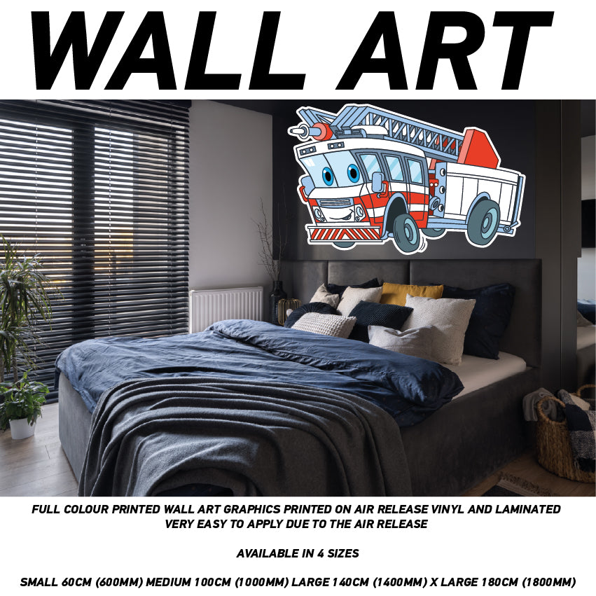 3D Kids Carz 29 Sticker Wallpaper Mural Poster Transport Bedroom Wall CCW29