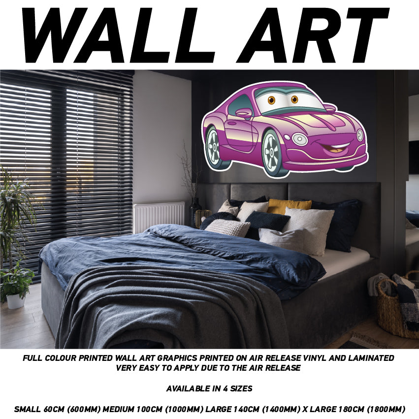 CCW01-30 Kids Cartoon Car Mural Sticker Poster Various Designs Available