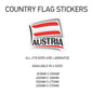 CF02 Austria Country Flag Sticker 500mm x 475mm