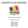 CF03 Belgium Country Flag Sticker 500mm x 475mm