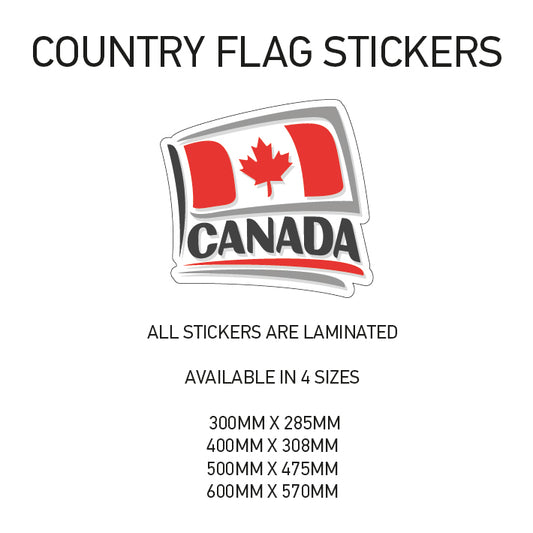 CF04 Canada Country Flag Sticker 300mm x 285mm