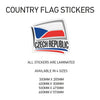 CF06 Czech Republic Country Flag Sticker 400mm x 308mm