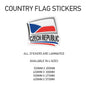 CF06 Czech Republic Country Flag Sticker 400mm x 308mm