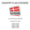 CF07 Denmark Country Flag Sticker 600mm x 570mm