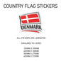 CF07 Denmark Country Flag Sticker 600mm x 570mm