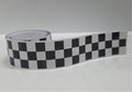 CFS01 Chequered Flag Black & White Tape 1220mm x 30mm x 2Pcs Racer Lambretto