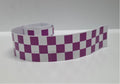 CFS06 Chequered Flag Purple & White Tape 1220mm x 30mm x 2Pcs Racer Lambretto