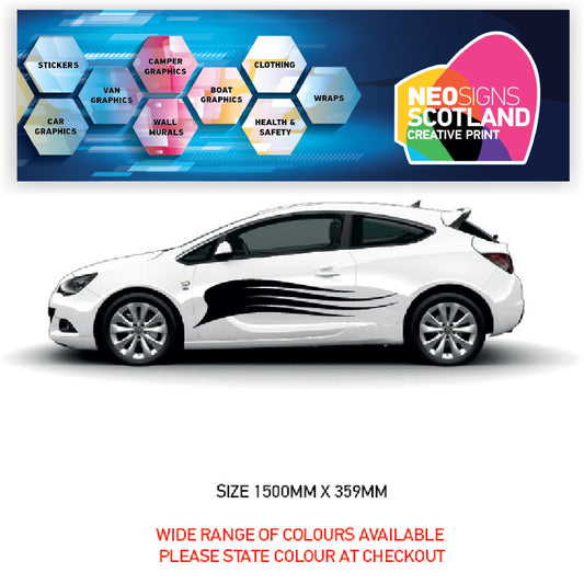 CSG05 Car Side Graphics X 2  Universal Will Fit Any Car or Van
