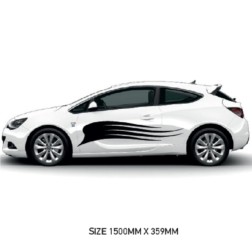 CSG05 Car Side Graphics X 2  Universal Will Fit Any Car or Van