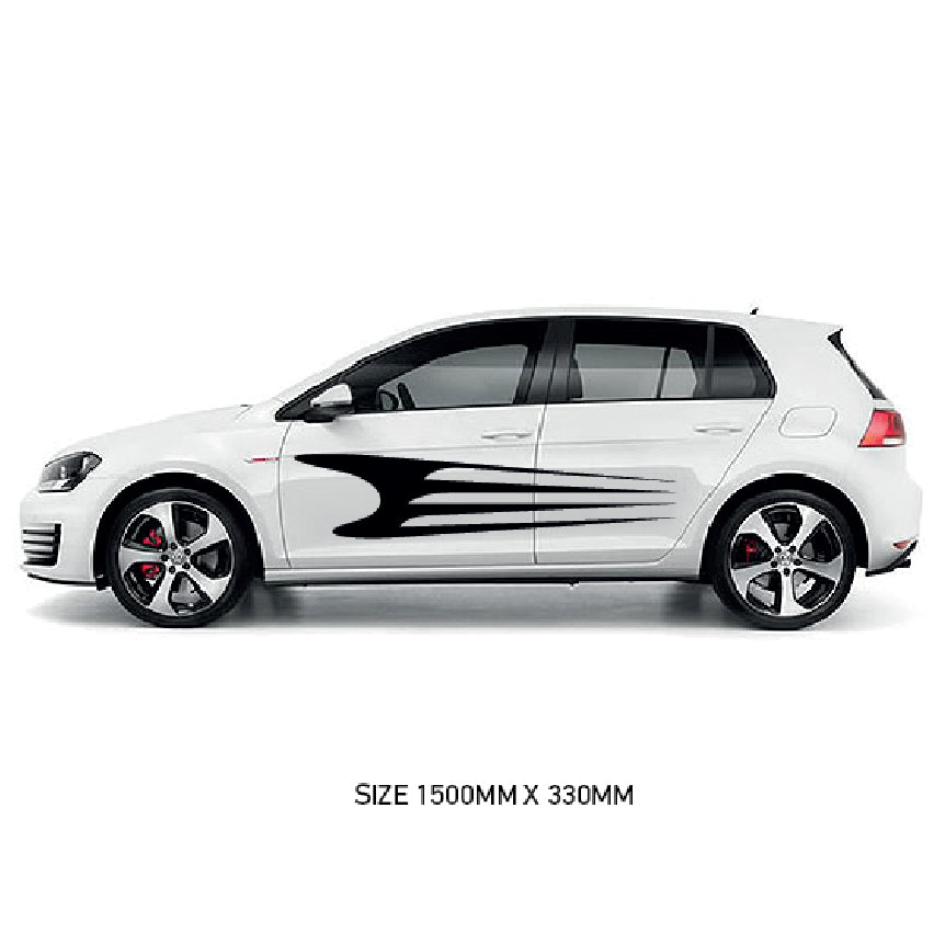 CSG01-50 Car Side Graphics X 2  Universal Will Fit Any Car or Van