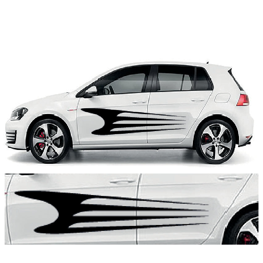CSG06 Car Side Graphics 2 x 1500mm x 330mm Universal Will Fit Any Car or Van