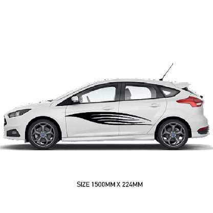 CSG07 Car Side Graphics X 2  Universal Will Fit Any Car or Van