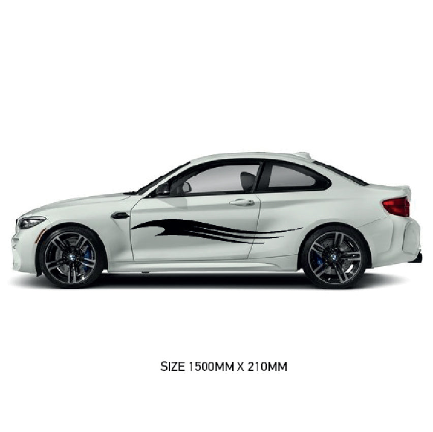 CSG01-50 Car Side Graphics X 2  Universal Will Fit Any Car or Van